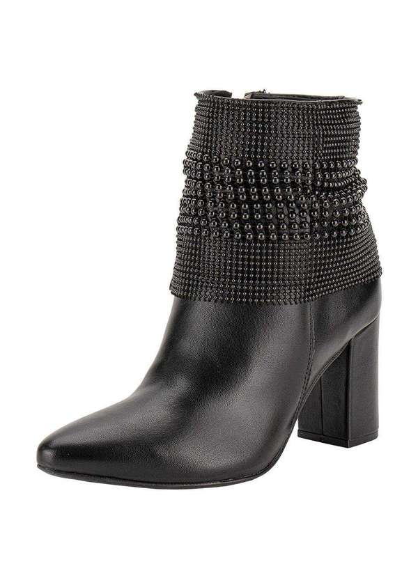 Via Marte - Bota Feminina Cano Baixo Via Marte 021006 - Preto