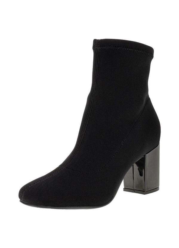 Via Marte - Bota Feminina Cano Baixo Via Marte 024007 - Preto