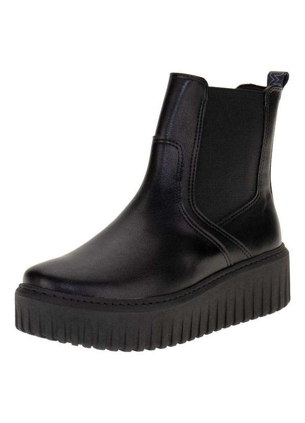 Via Marte - Bota Feminina Cano Baixo Via Marte 047009 - Preto