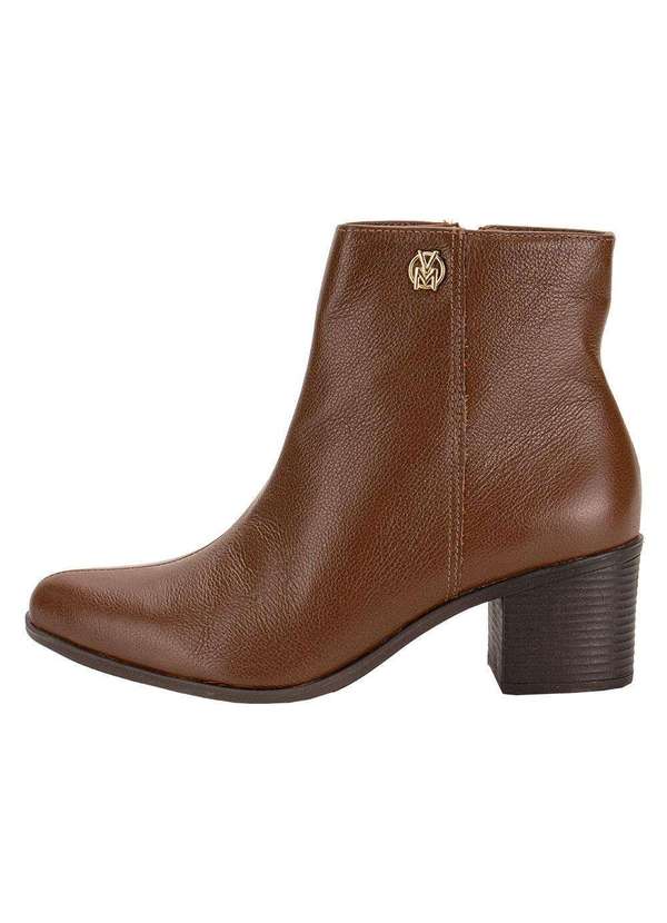 Via Marte - Bota Feminina Cano Baixo Via Marte 066010 - Café 2