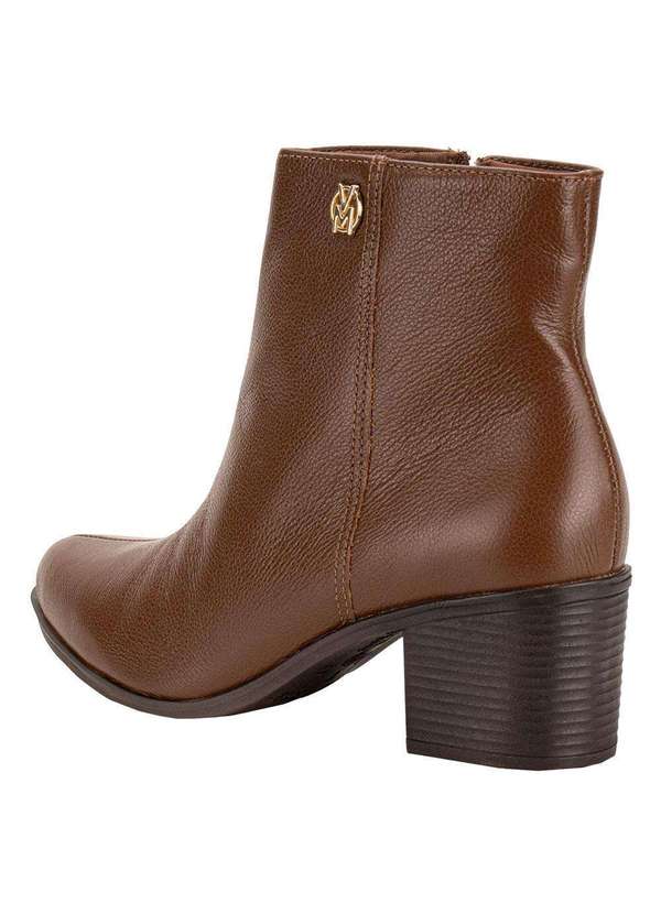 Via Marte - Bota Feminina Cano Baixo Via Marte 066010 - Café 3