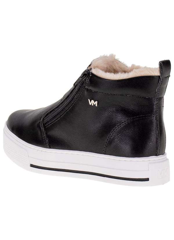 Via Marte - Bota Feminina Cano Baixo Via Marte - 211848 - Preto/Bege 3