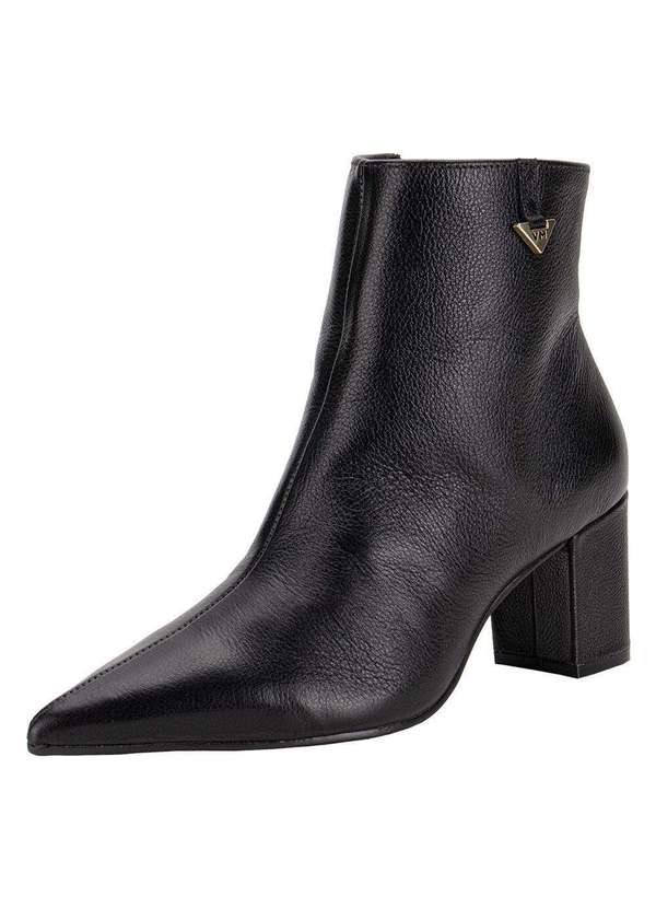 Via Marte - Bota Feminina Cano Baixo Via Marte 236003 - Preto