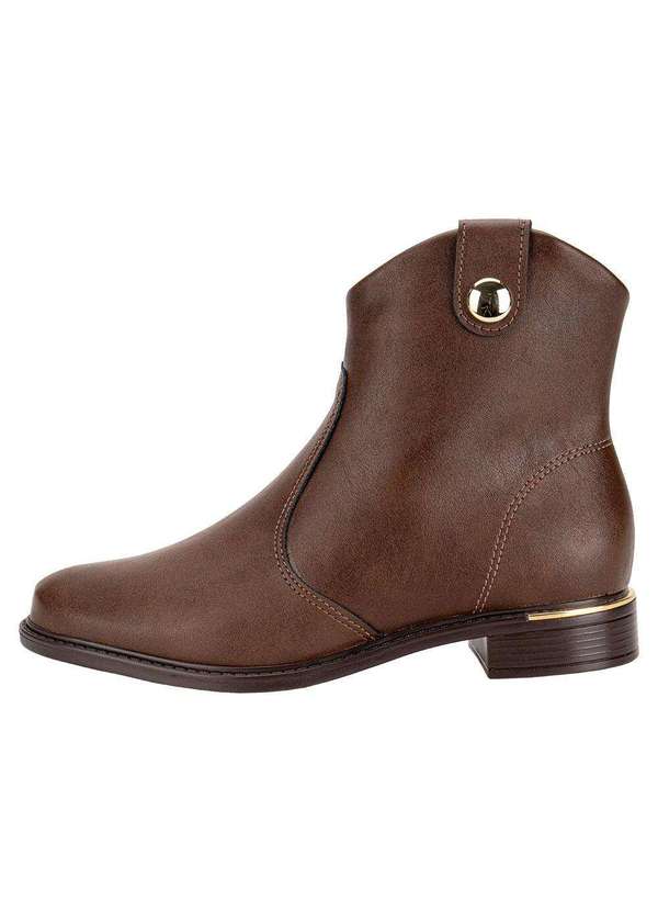 Vizzano - Bota Feminina Cano Baixo Vizzano 3077120 - Café 2