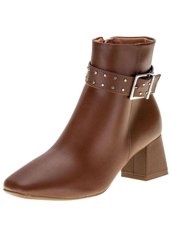 Vizzano - Bota Feminina Cano Baixo Vizzano 30981033 - Canela