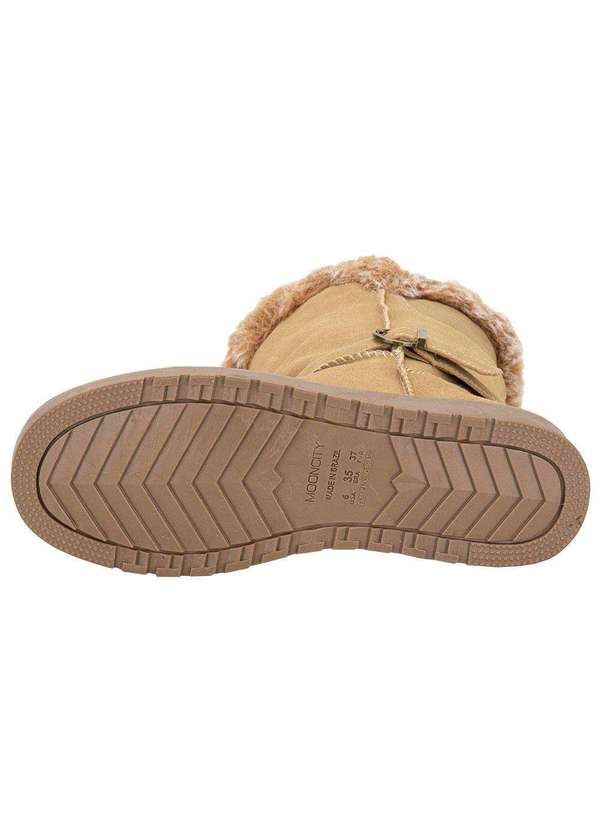 Mooncity - Bota Feminina Cano Médio Mooncity 70808 Bege 4
