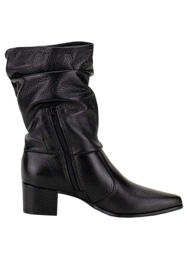 Pegada - Bota Feminina Cano Médio Pegada 280901 - Preto 5