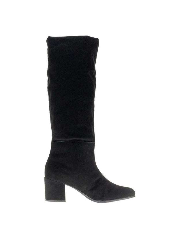 Villa Rosa - Bota Feminina Cano Médio Villa Rosa - 25088 - Preto/Nobuck 5