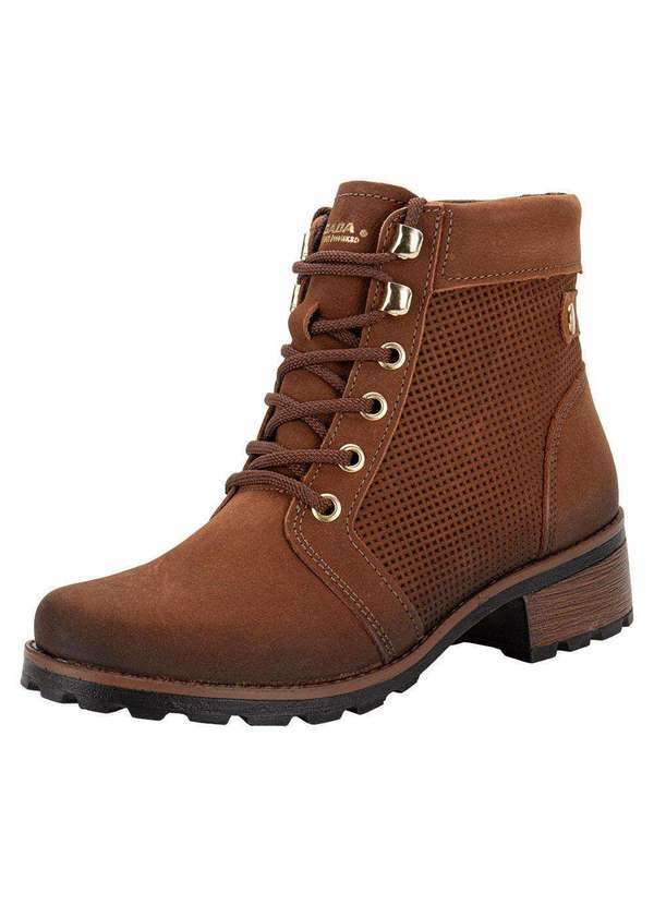 Pegada - Bota Feminina Conturno Pegada 281409 - Caramelo