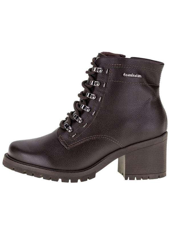 Comfortflex - Bota Feminina Coturno Comfortflex - 2377302 - Café 01 2