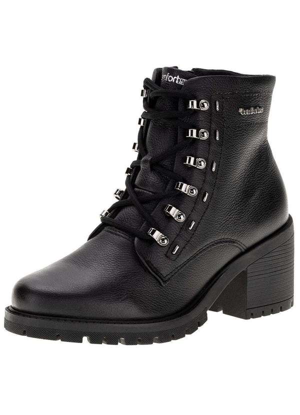 Comfortflex - Bota Feminina Coturno Comfortflex - 2377302 - Preto