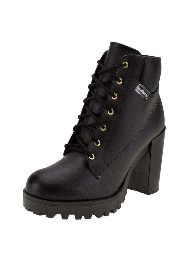 Moleca Bota Feminina Coturno Moleca 5325119 Preto
