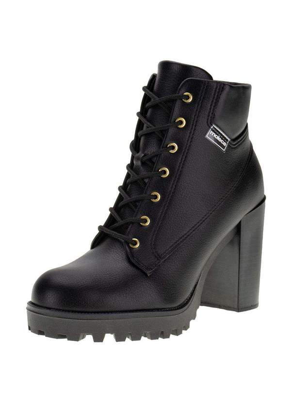 Moleca - Bota Feminina Coturno Moleca - 5325119 Preto 01