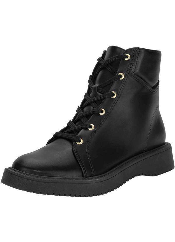 Moleca - Bota Feminina Coturno Moleca - 5339204 - Preto 01