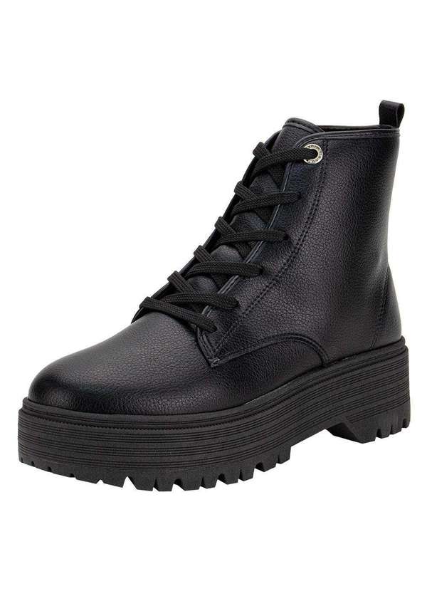 Moleca - Bota Feminina Coturno Moleca 5351101 - Preto