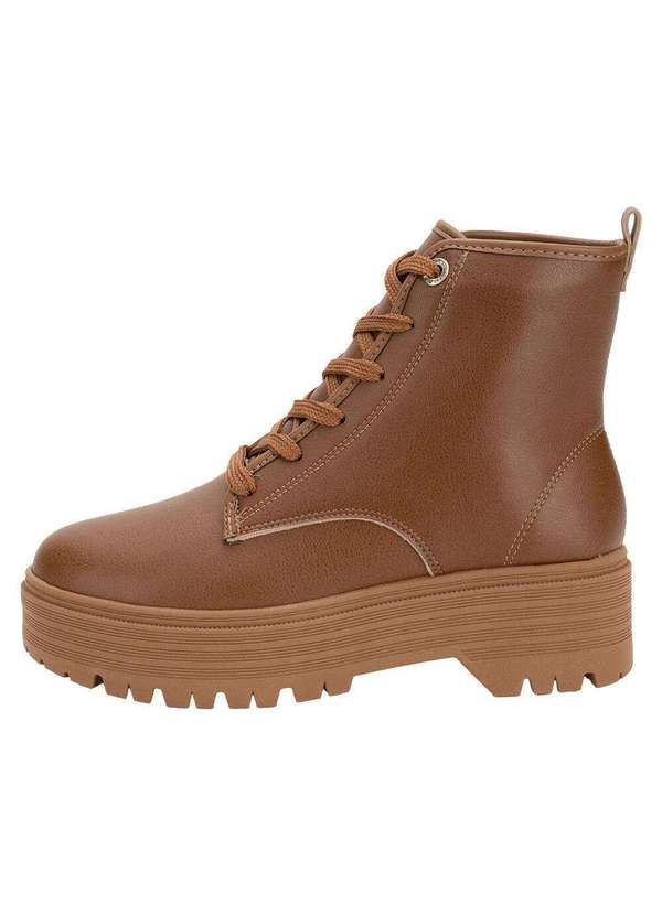 Moleca - Bota Feminina Coturno Moleca 5351101 - Caramelo 2