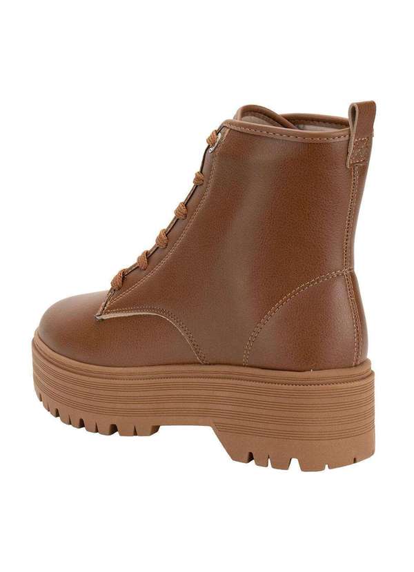 Moleca - Bota Feminina Coturno Moleca 5351101 - Caramelo 3