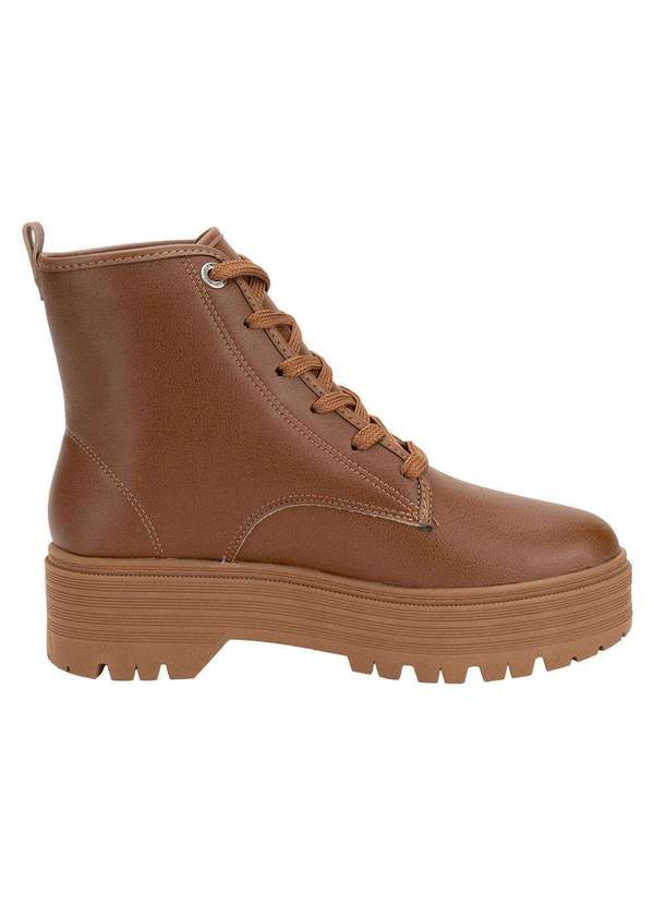 Moleca - Bota Feminina Coturno Moleca 5351101 - Caramelo 4
