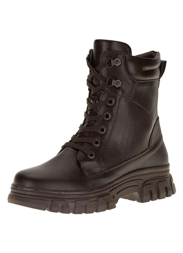 Mooncity - Bota Feminina Coturno Mooncity - 72162 - Café