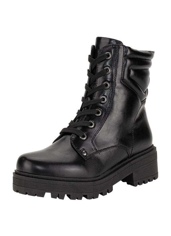 Mooncity - Bota Feminina Coturno Mooncity 72234 - Preto