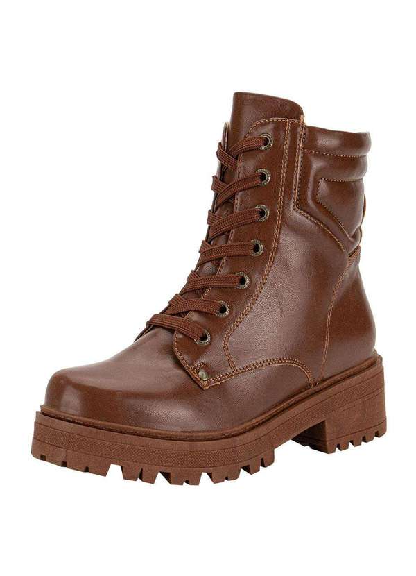 Mooncity - Bota Feminina Coturno Mooncity 72234 - Chocolate