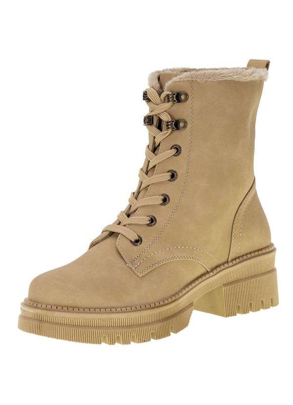 Mooncity - Bota Feminina Coturno Mooncity - 72263 - Bege