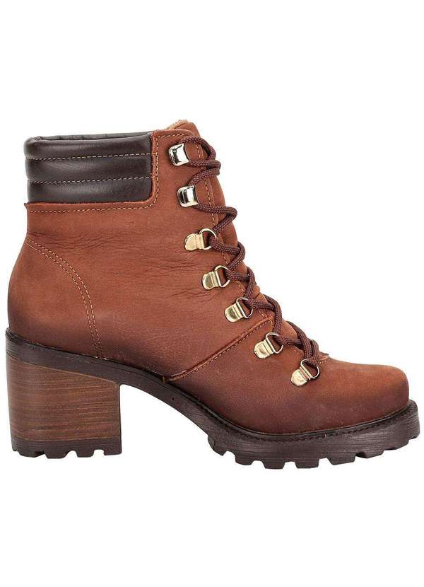 Pegada - Bota Feminina Coturno Pegada 281321 Chocolate 5