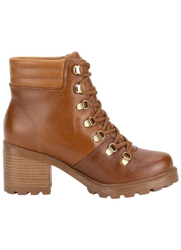 Pegada - Bota Feminina Coturno Pegada 281321 Caramelo 5
