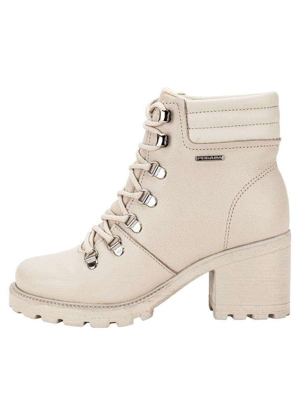 Pegada - Bota Feminina Coturno Pegada 281321 Marfim 3