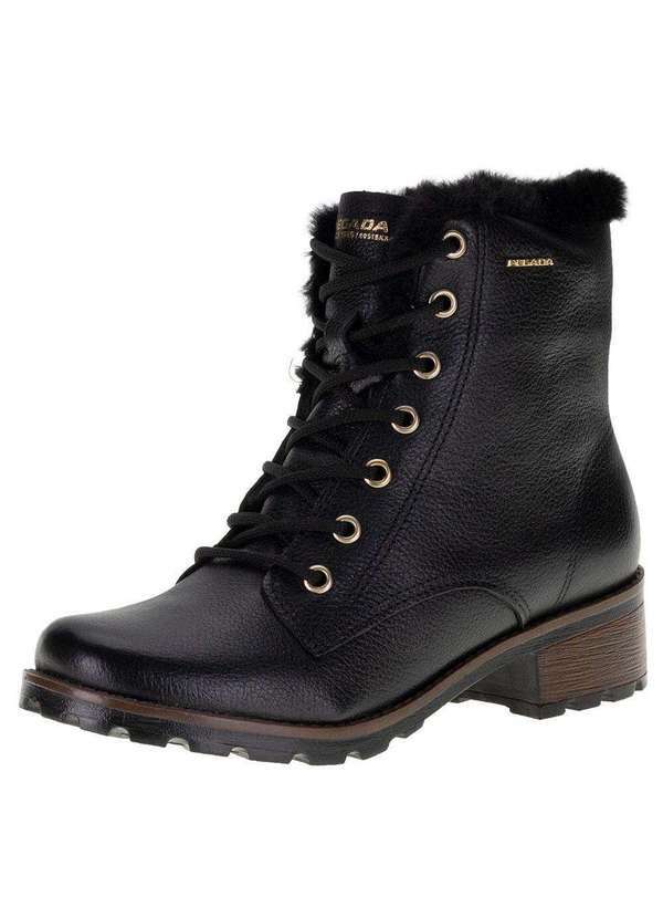Pegada - Bota Feminina Coturno Pegada - 281414 - Preto