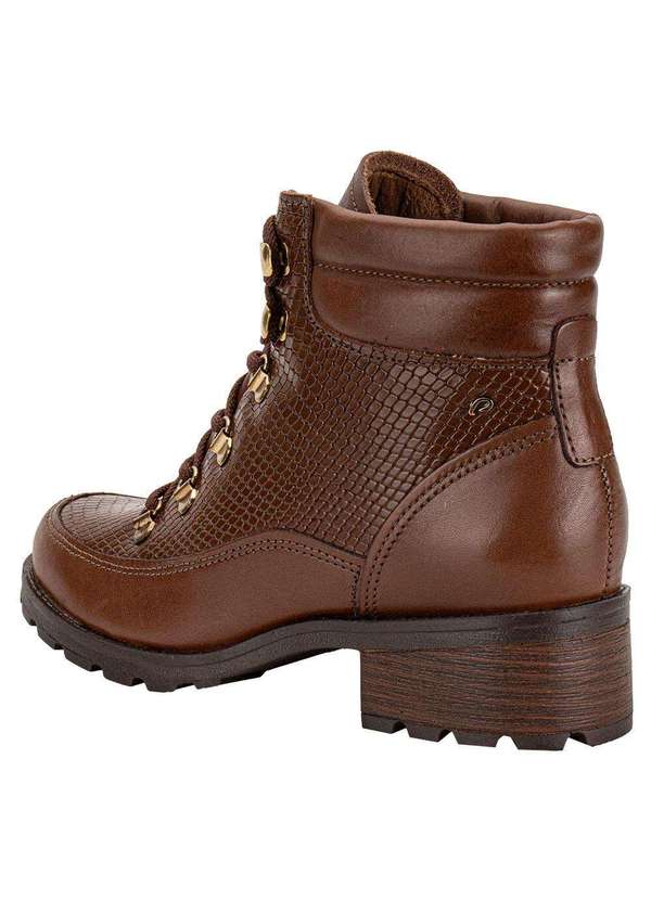 Pegada - Bota Feminina Coturno Pegada 281418 - Caramelo 3