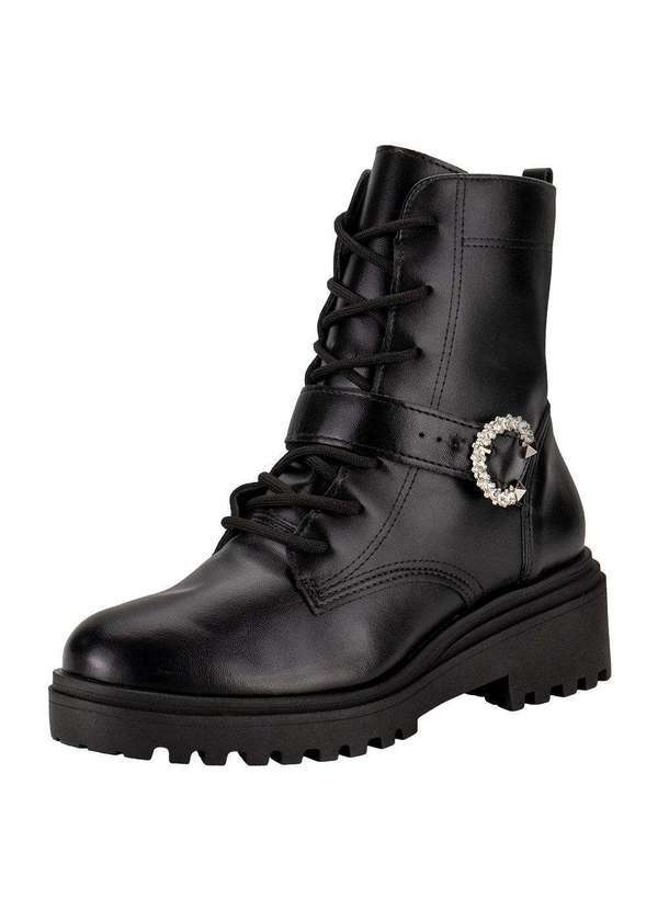 Via Marte - Bota Feminina Coturno Via Marte 009005 - Preto