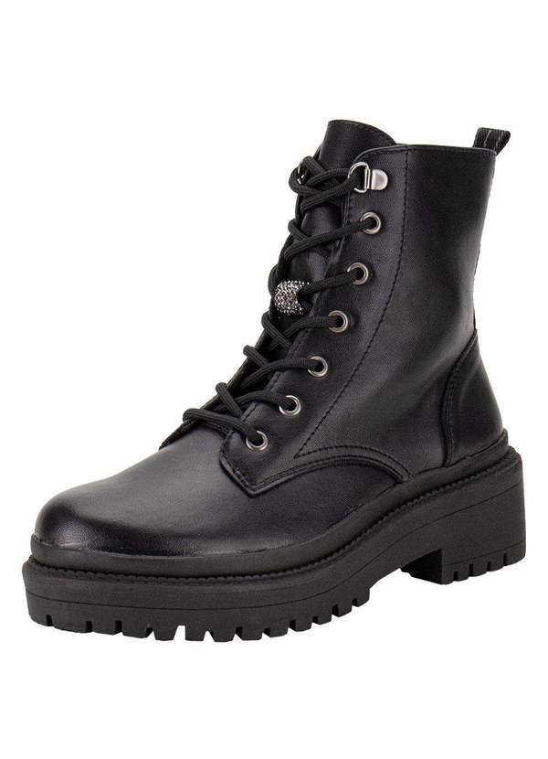Via Marte - Bota Feminina Coturno Via Marte - 23100101 - Preto 01
