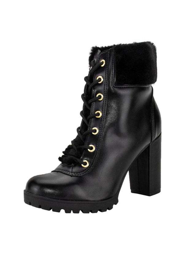 Via Marte - Bota Feminina Coturno Via Marte 234605 - Preto