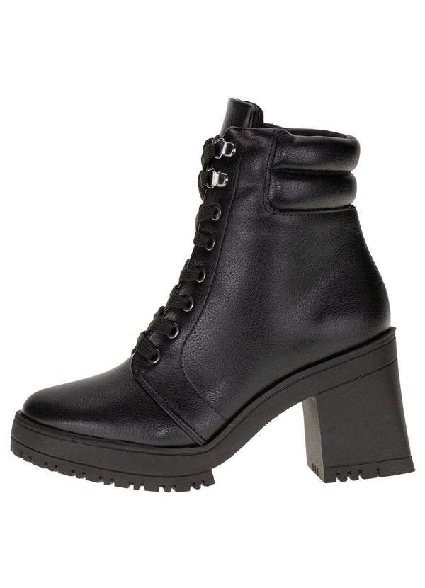 Bota Feminina Coturno Vizzano 3091102 Preto Clovis Calcados