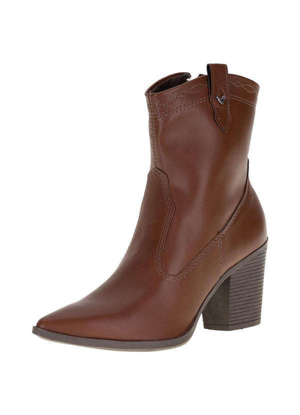 Mississipi - Bota Feminina Country Cano Baixo Mississipi - Q8824 - Castanho