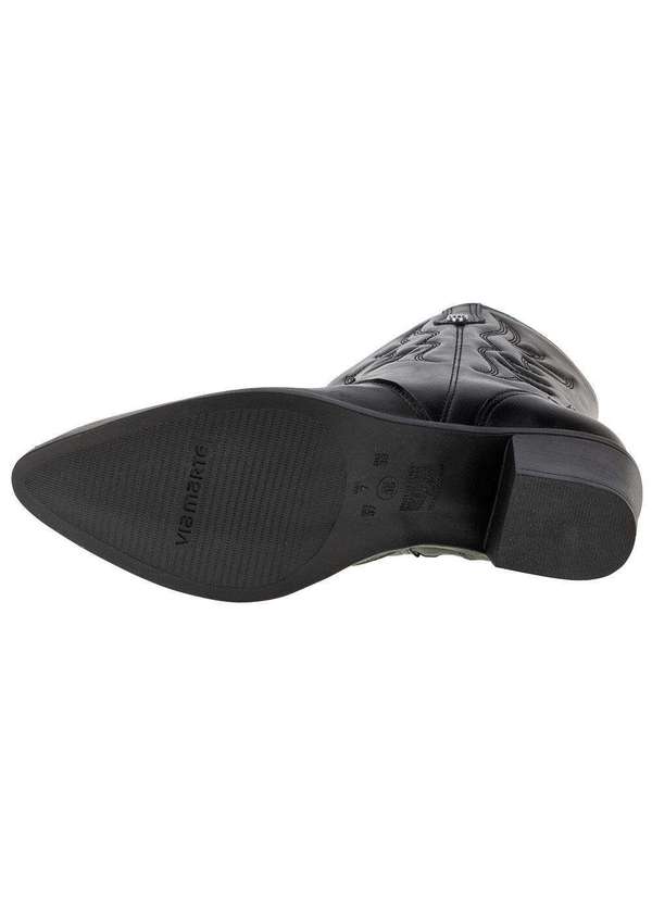 Via Marte - Bota Feminina Country Cano Baixo Via Marte - 231105 - Preto 4