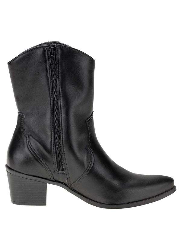 Via Marte - Bota Feminina Country Cano Baixo Via Marte - 231105 - Preto 5