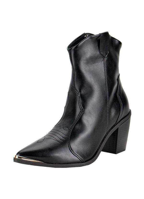 Vizzano - Bota Feminina Country Cano Baixo Vizzano 3070108 - Preto
