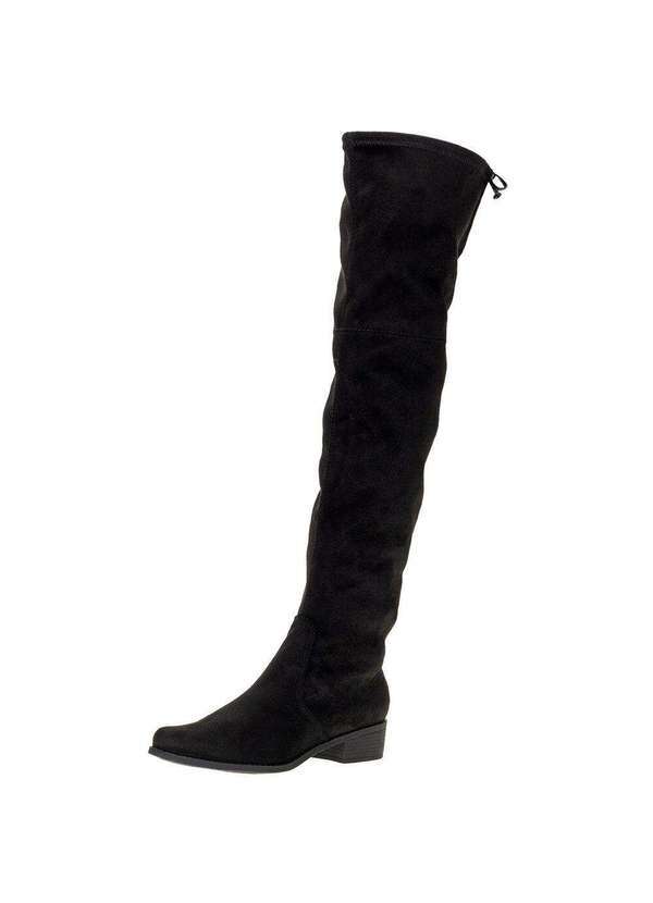 Bottero - Bota Feminina Over The Knee Bottero - 345804 - Preto/Camurça