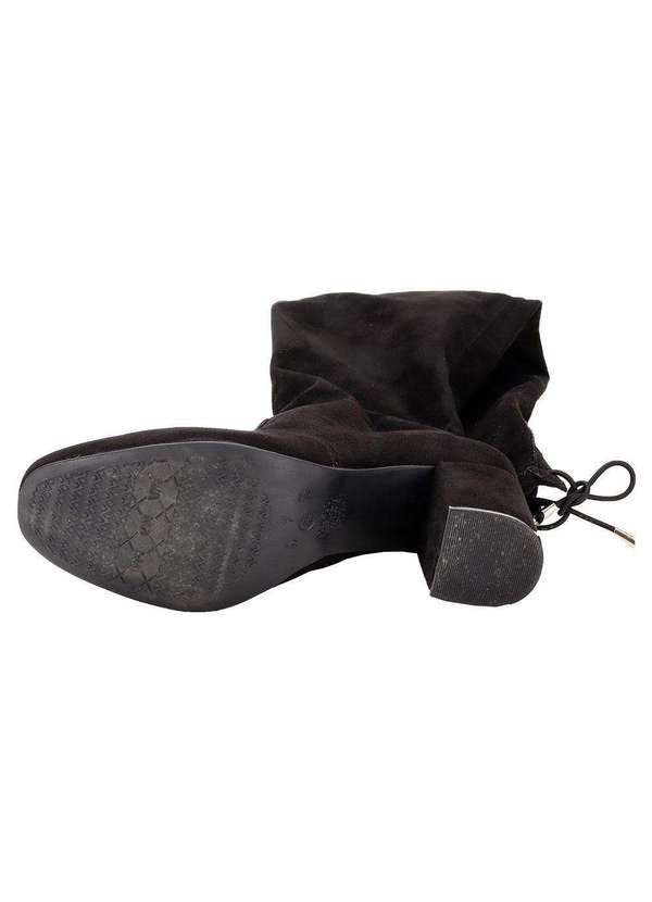 Via Marte - Bota Feminina Over The Knee Via Marte 024001 - Preto/Camurça 4