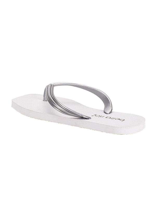 Beira Rio - Chinelo Feminino Beira Rio 8556900 - Branco/Prata 4