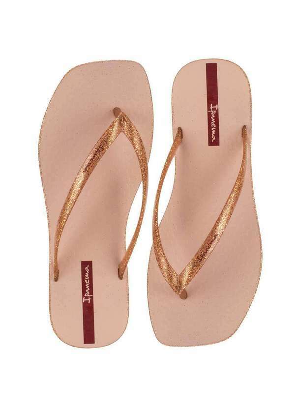 Ipanema - Chinelo Feminino Edge Maxi Glitter Ipanema - 27095 Ouro/Rosado