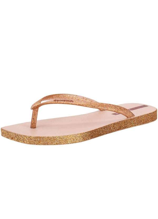Ipanema - Chinelo Feminino Edge Maxi Glitter Ipanema - 27095 Ouro/Rosado 3