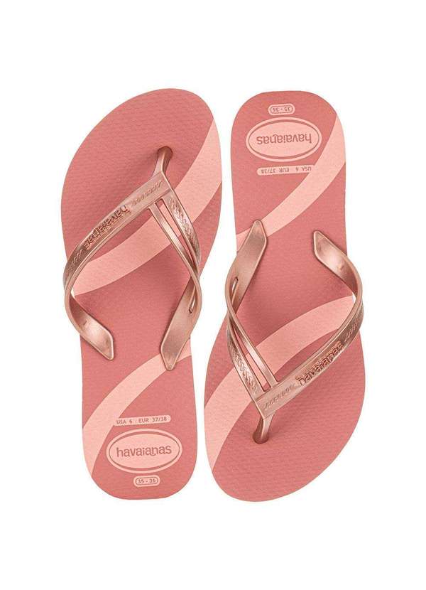 Havaianas - Chinelo Feminino Elegance Print Havaianas 4148804 - Salmão