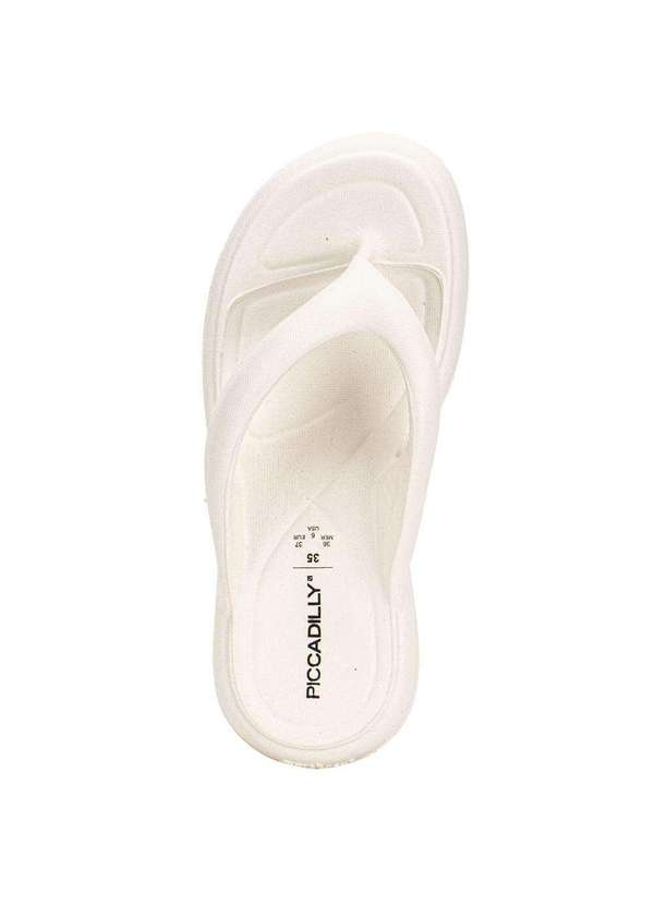 Piccadilly - Chinelo Feminino Marshmallow Piccadilly 248001 Marfim 5