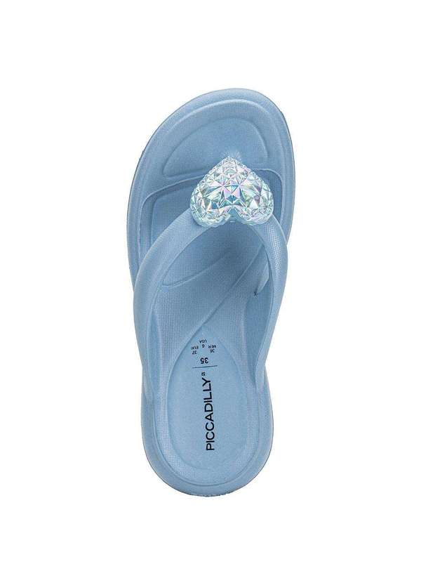 Piccadilly - Chinelo Feminino Marshmallow Piccadilly 248003 Azul 5