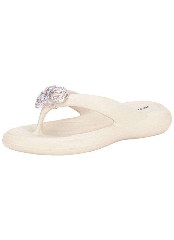 Piccadilly - Chinelo Feminino Marshmallow Piccadilly 248003 Branco/Off 2