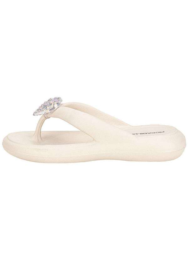 Piccadilly - Chinelo Feminino Marshmallow Piccadilly 248003 Branco/Off 3