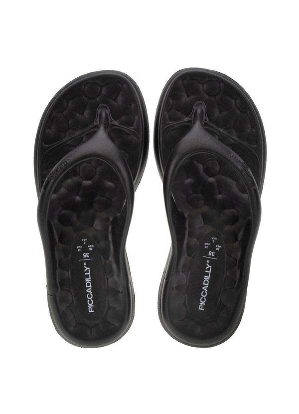 Piccadilly - Chinelo Feminino Marshmallow Piccadilly - C224003 - Preto 1